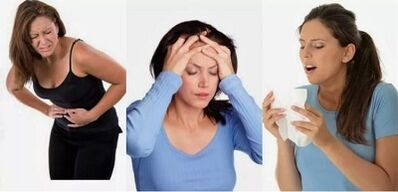 Sinais de parasitos no corpo humano